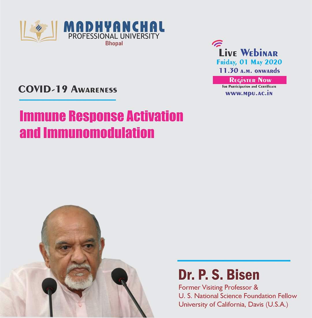 COVID-19 Awareness, Immune Response Activation and Immunomodulation By Dr. P.S. Bisen
